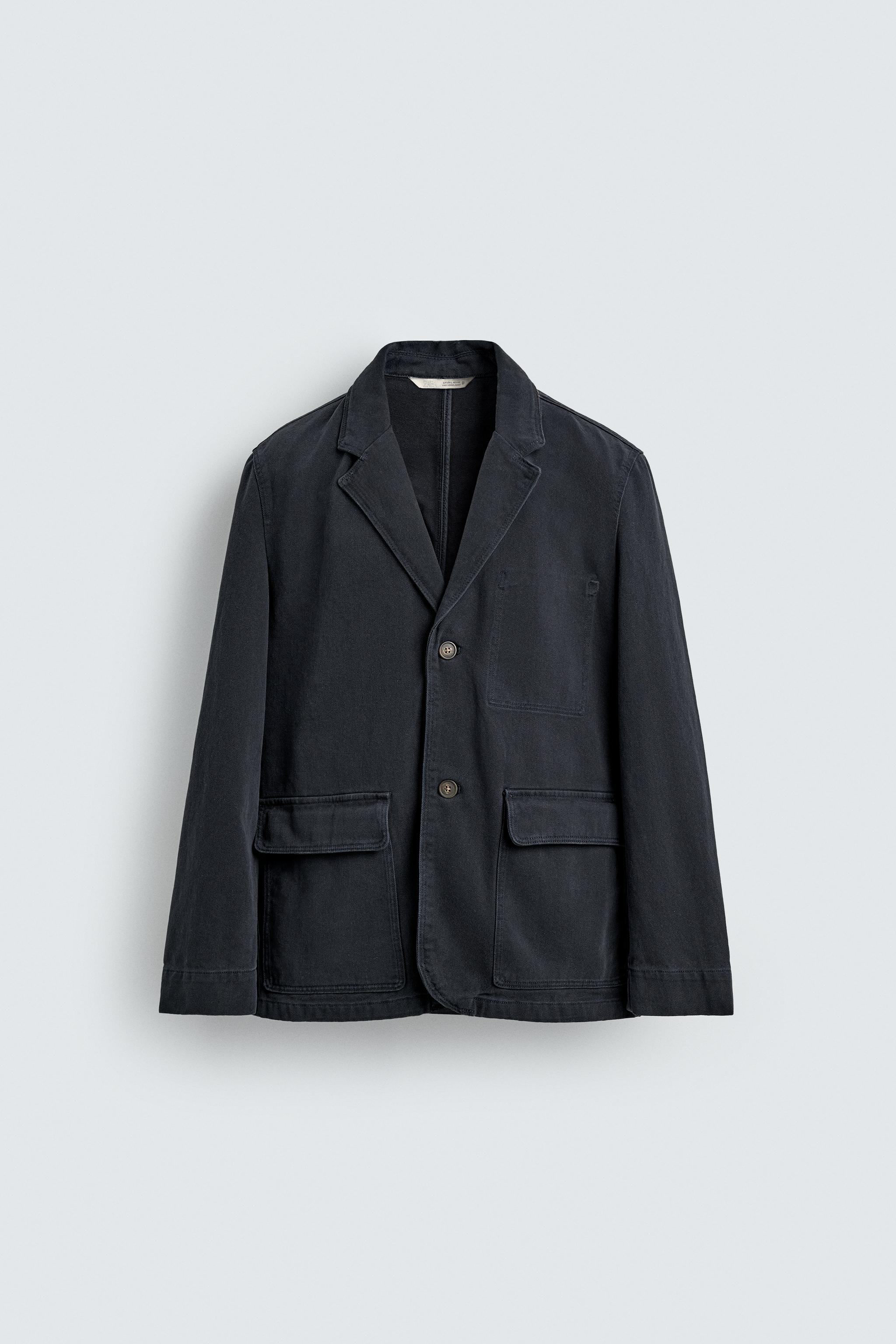 RELAXED FIT COTTON BLAZER